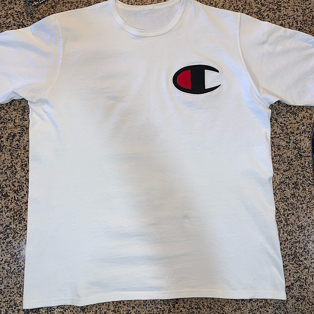 Mens champion big Logo T-shirt